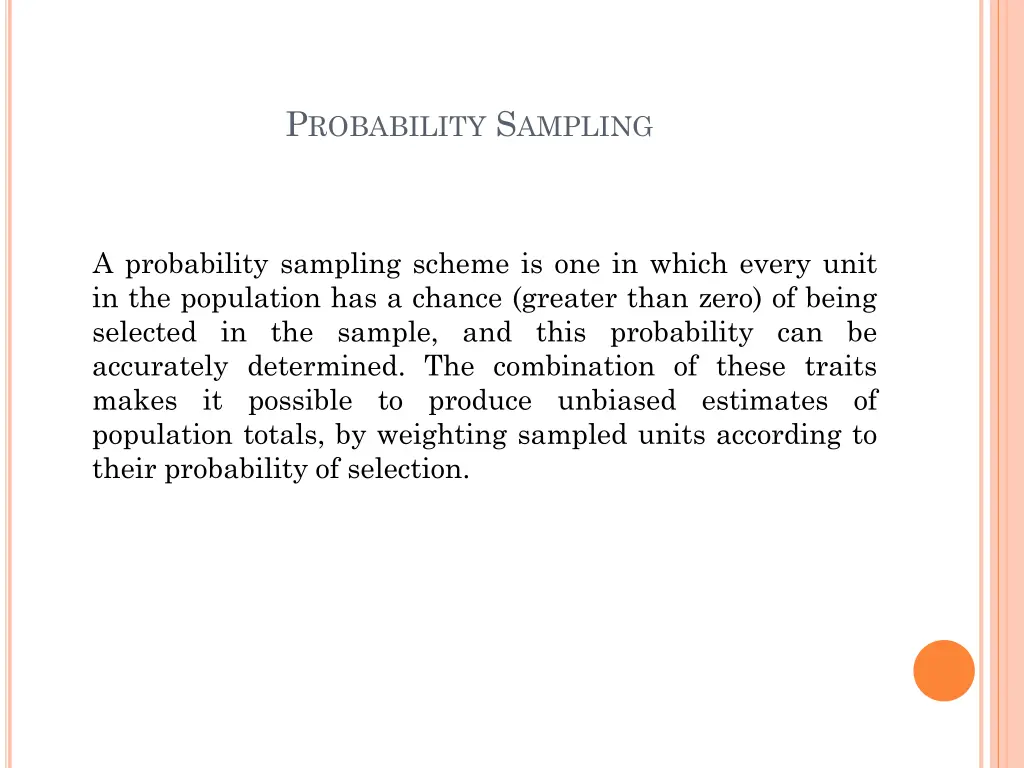 p robability s ampling