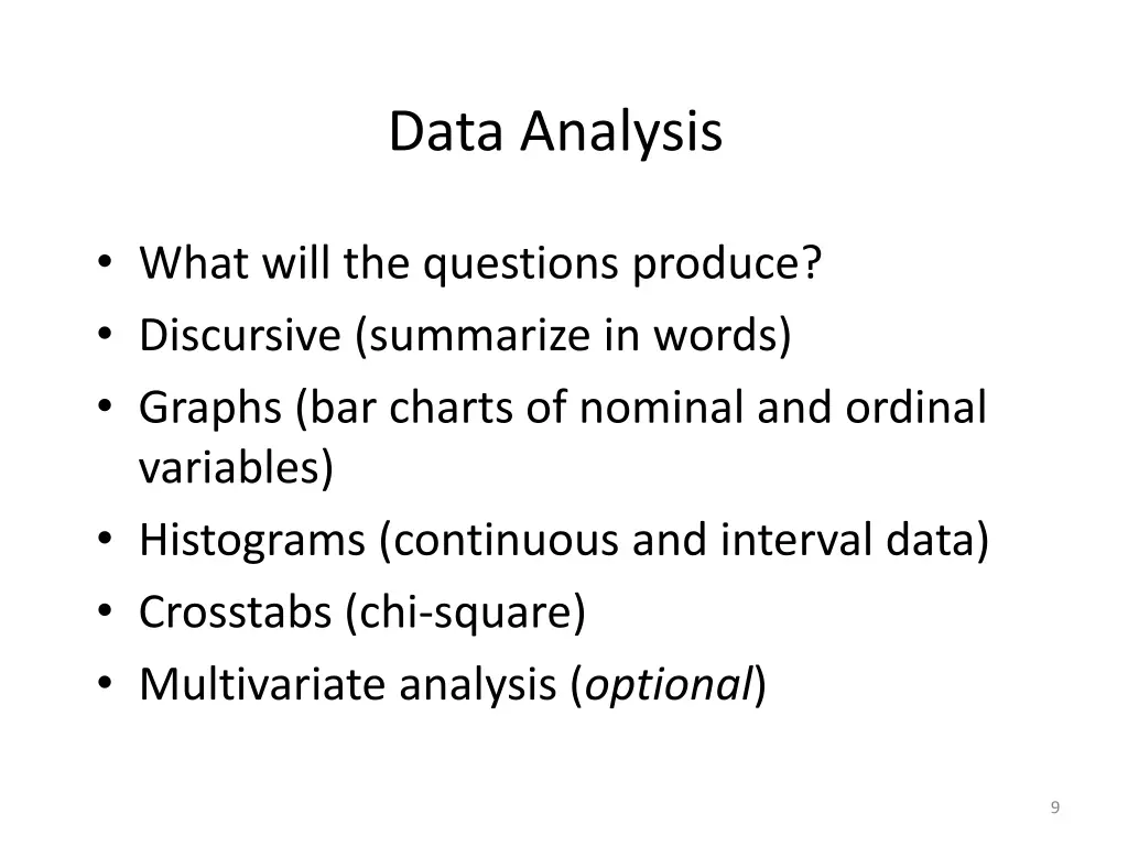 data analysis