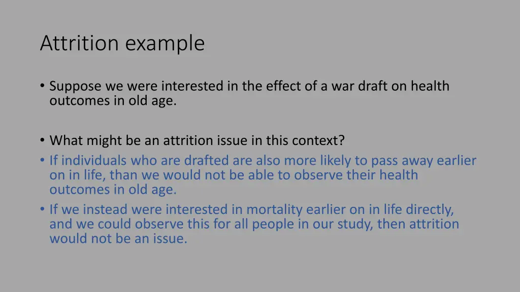 attrition example 1