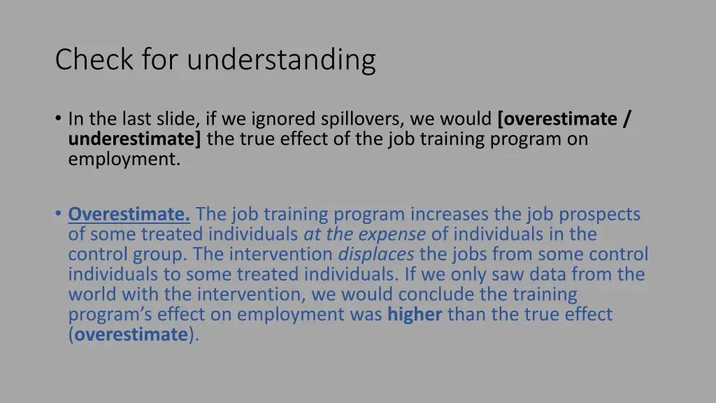 check for understanding 3