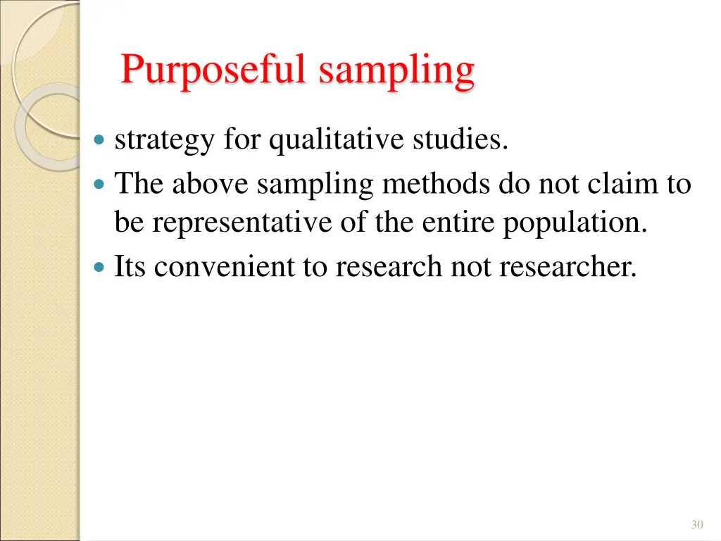 purposeful sampling
