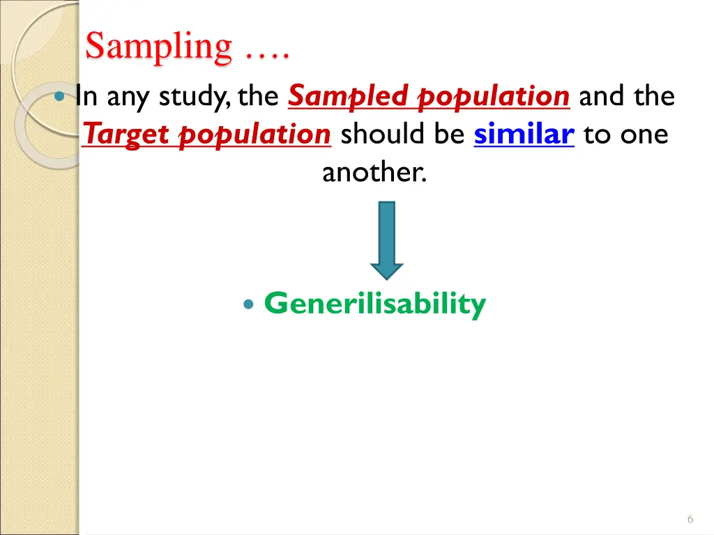 sampling in any study the sampled population