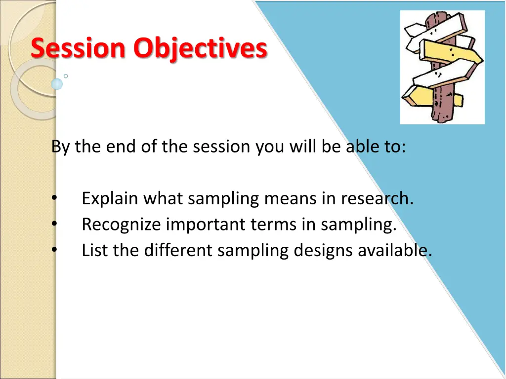 session objectives