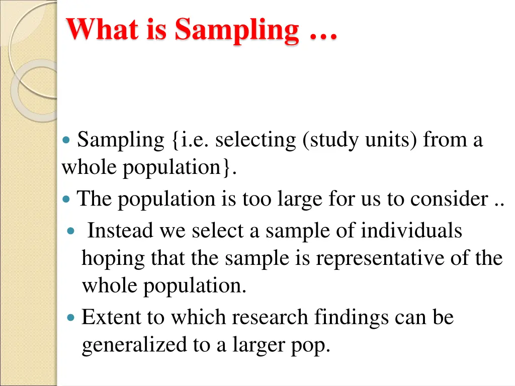 what is sampling