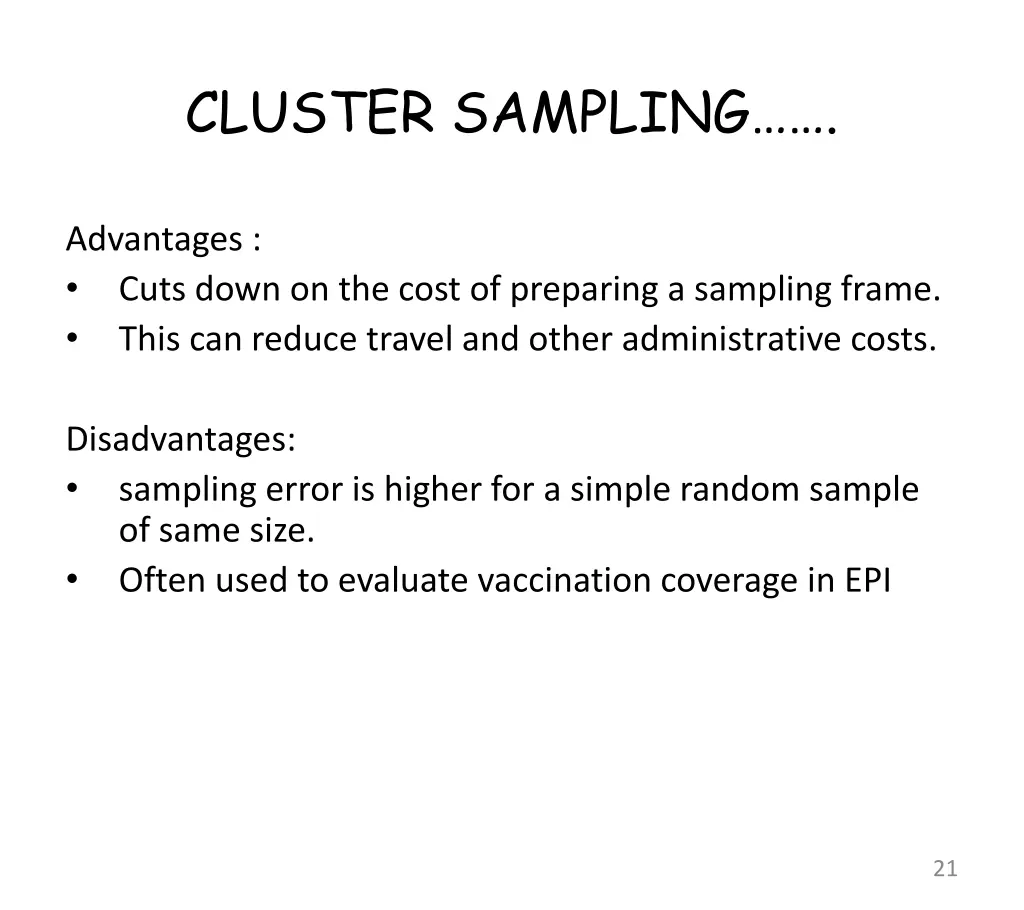 cluster sampling 1