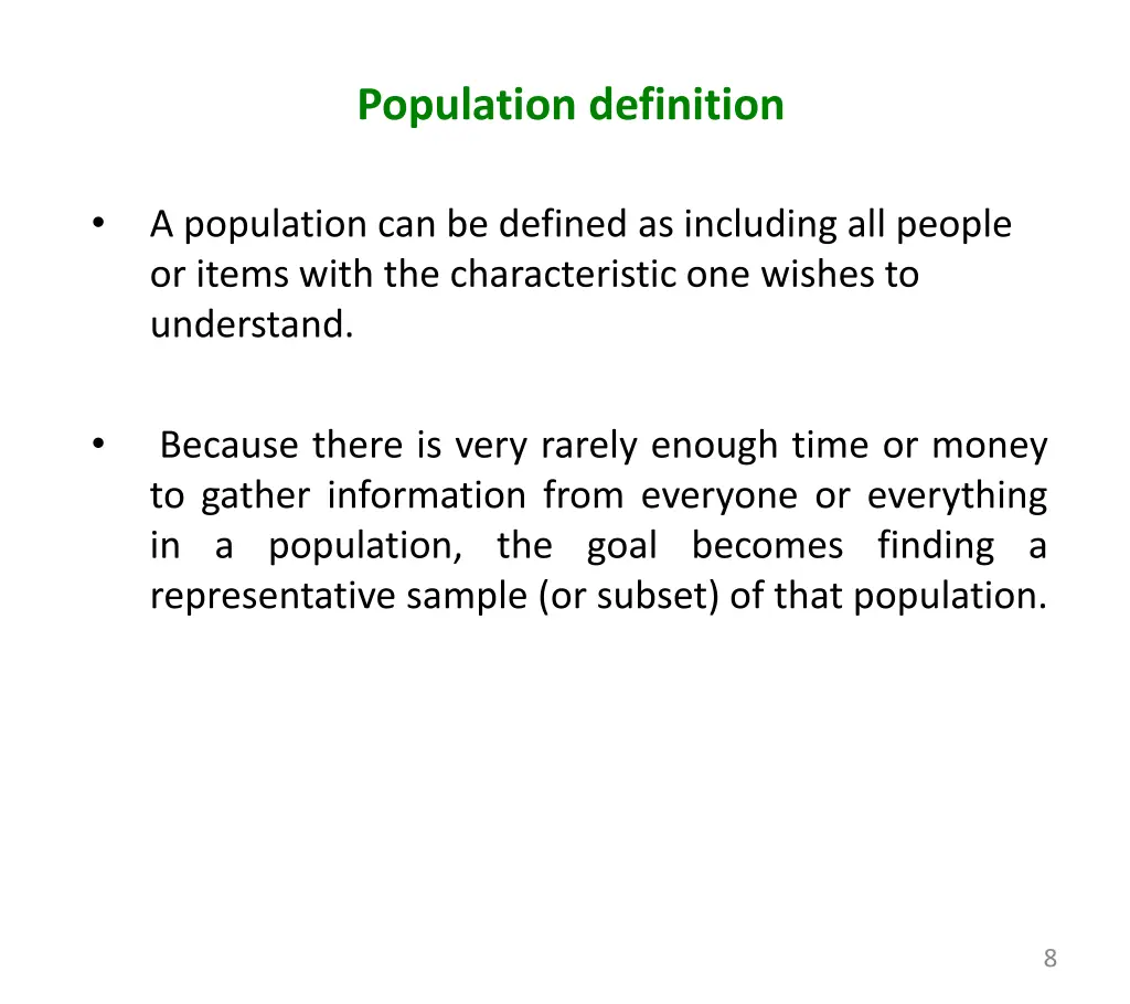 population definition
