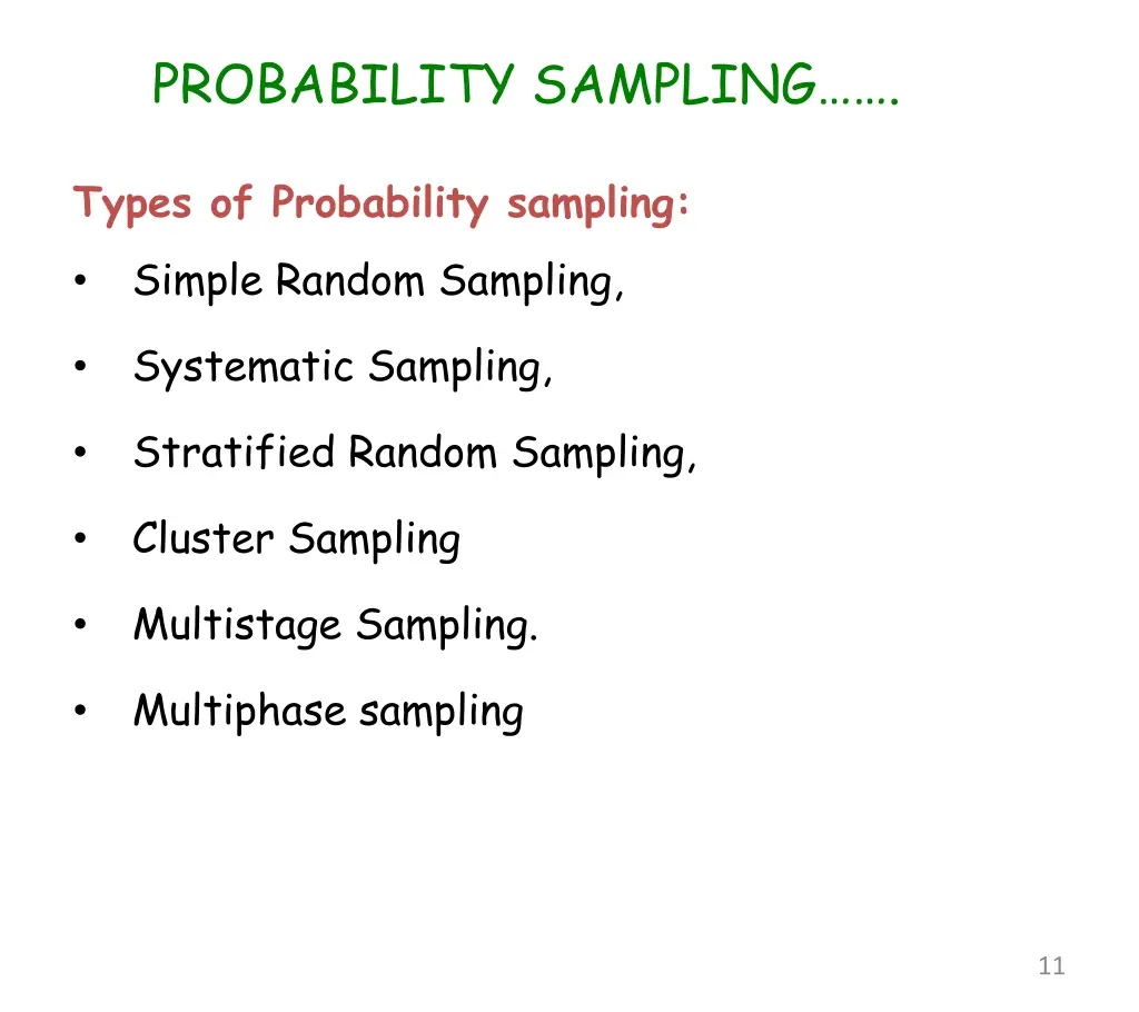 probability sampling 1