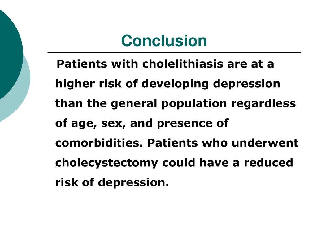 conclusion