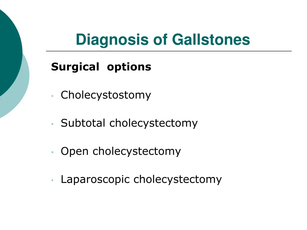 diagnosis of gallstones 1