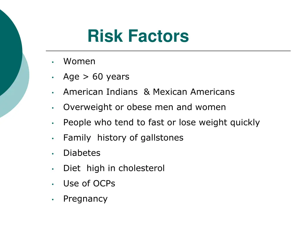 risk factors