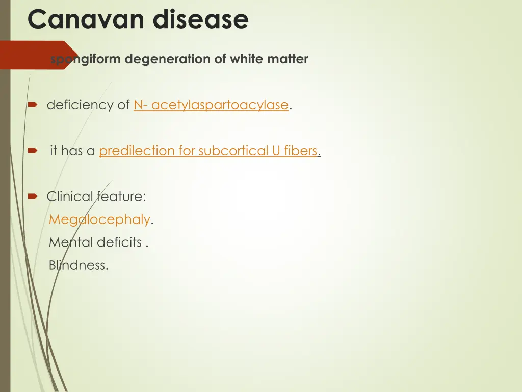 canavan disease