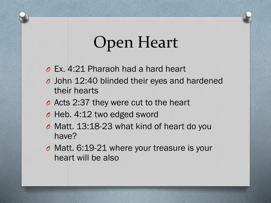 open heart