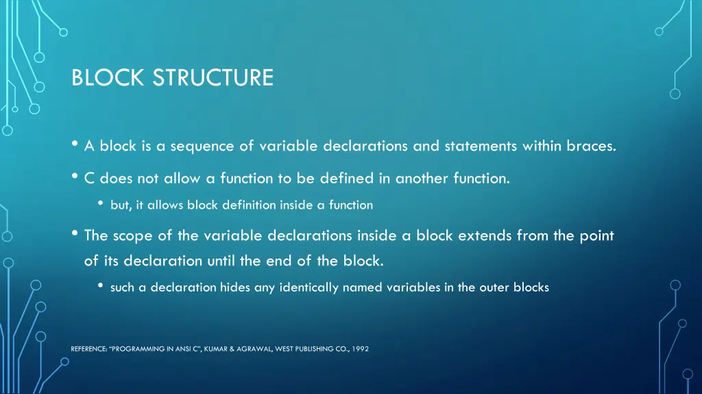 block structure