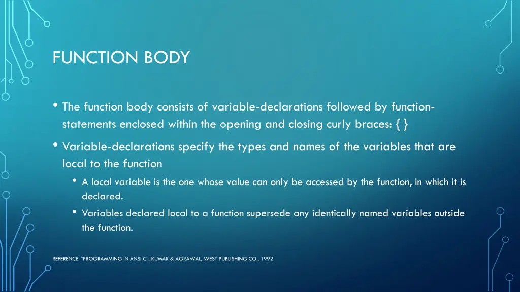 function body