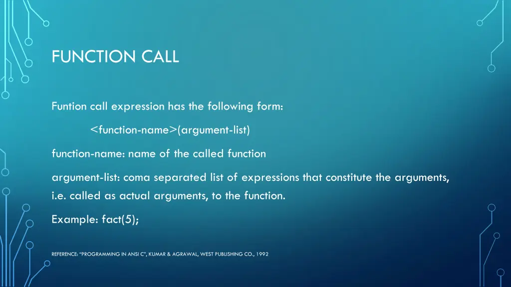 function call