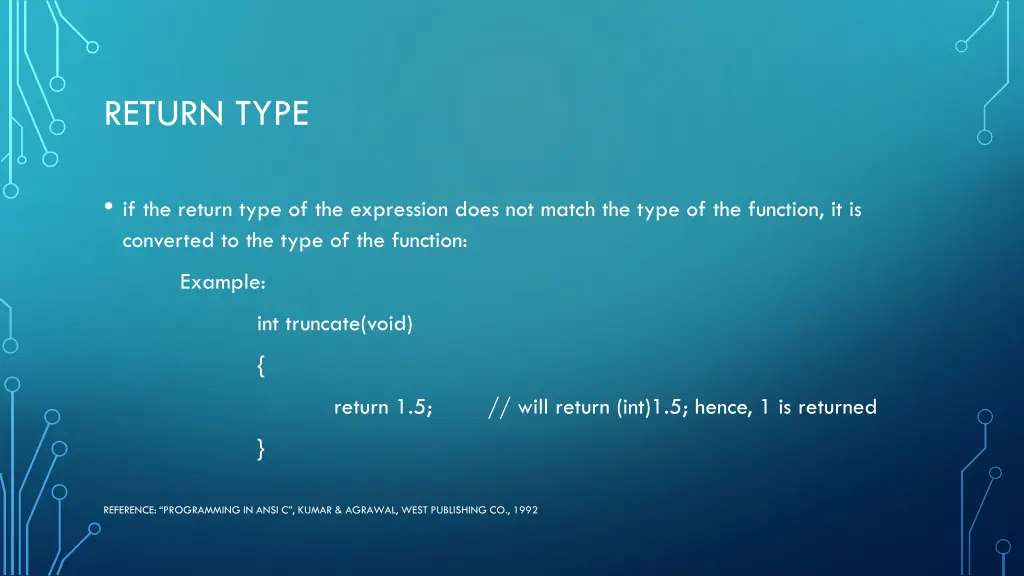 return type