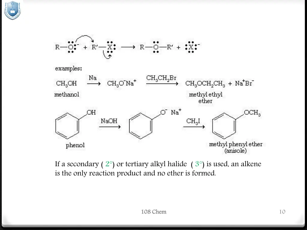 if a secondary 2 or tertiary alkyl halide