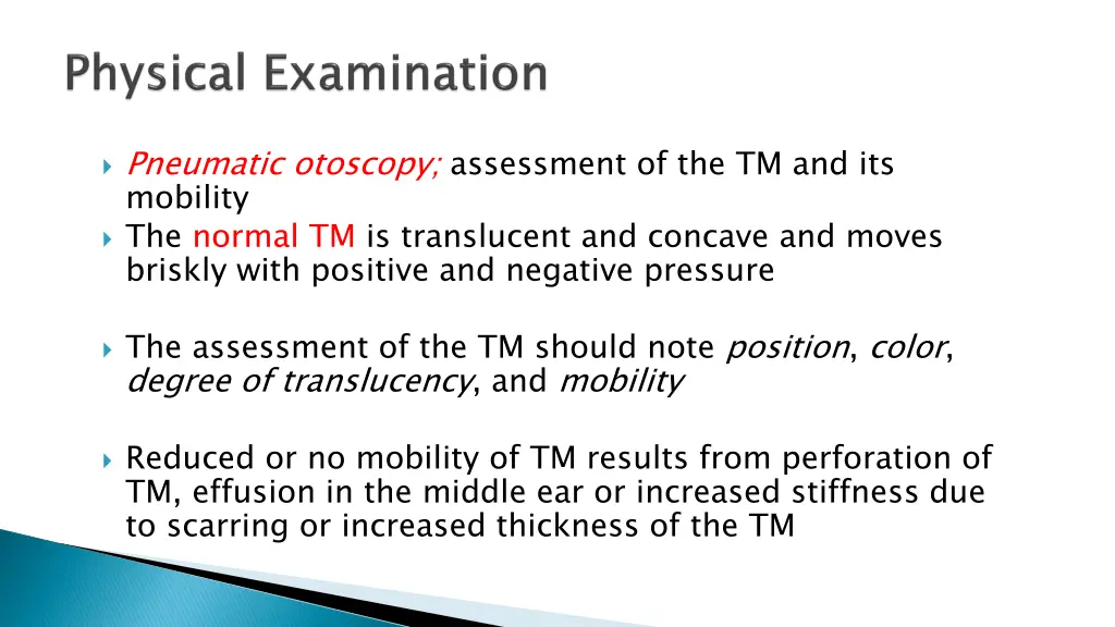 pneumatic otoscopy assessment
