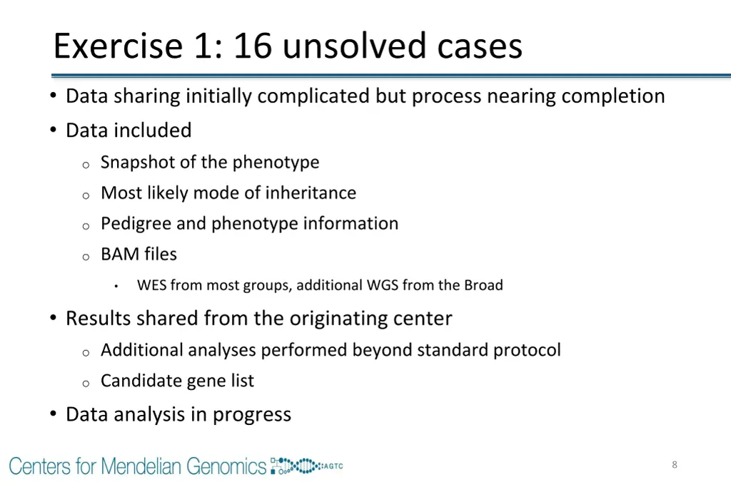 exercise 1 16 unsolved cases