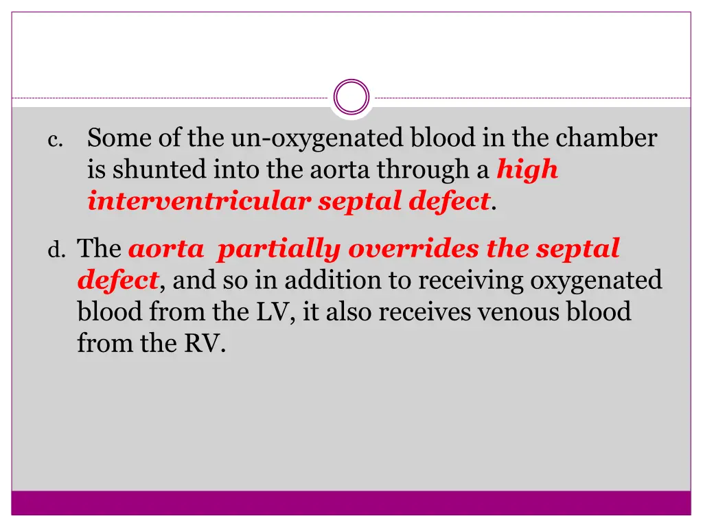 c some of the un oxygenated blood in the chamber