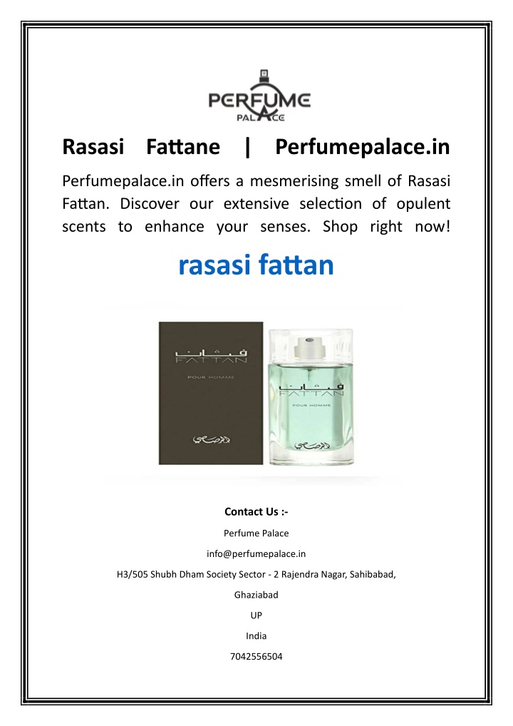 rasasi fattane perfumepalace in