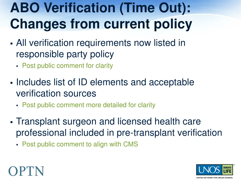 abo verification time out changes from current 2