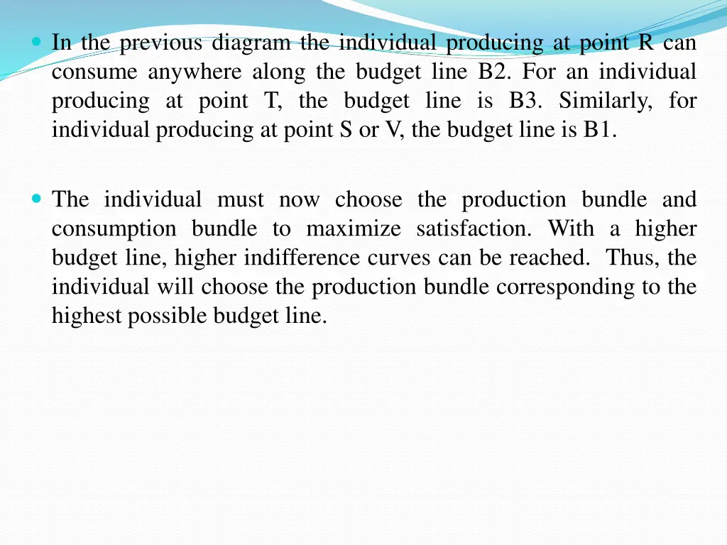in the previous diagram the individual producing
