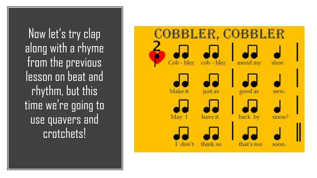 now let s try clap along with a rhyme from