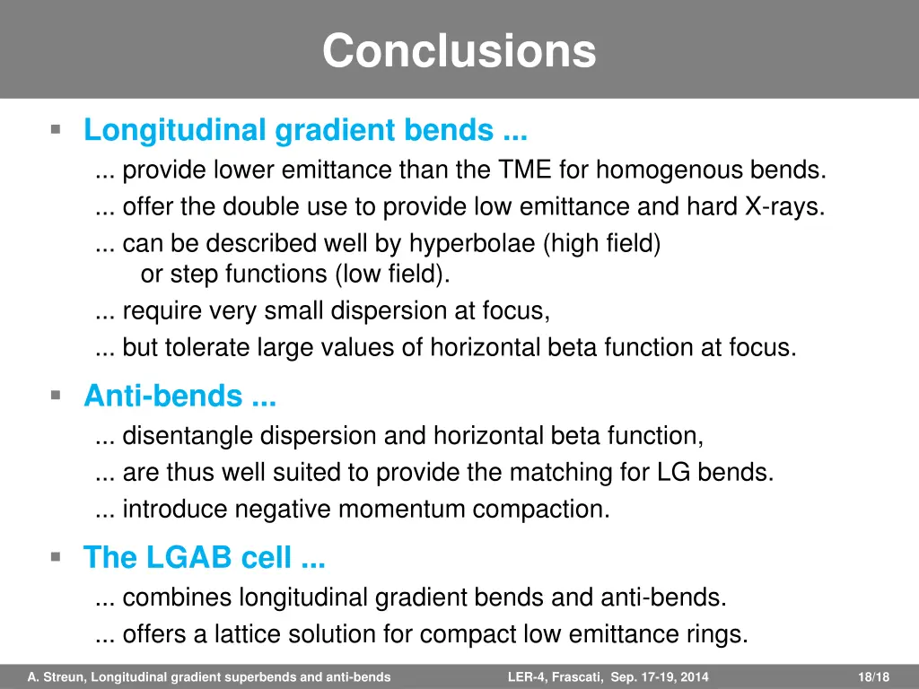 conclusions