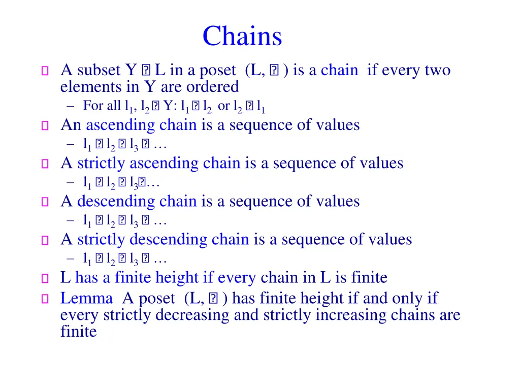 chains