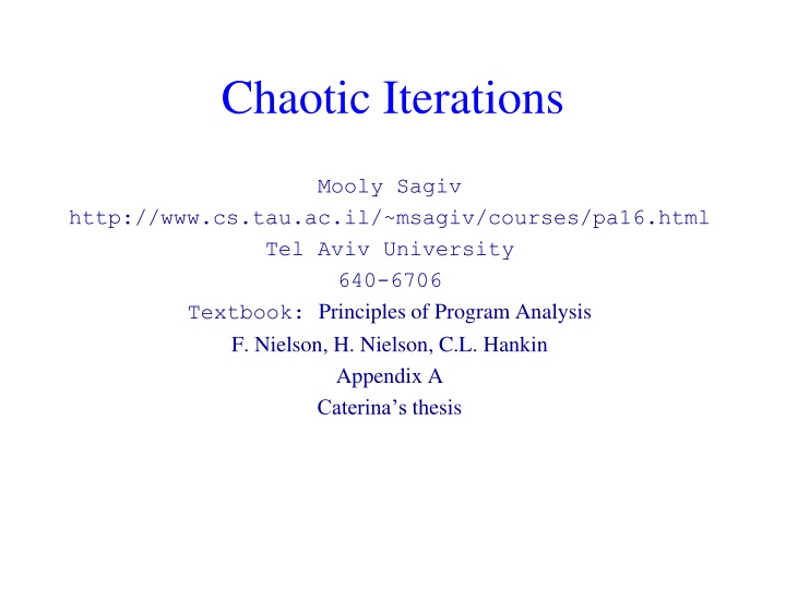 chaotic iterations