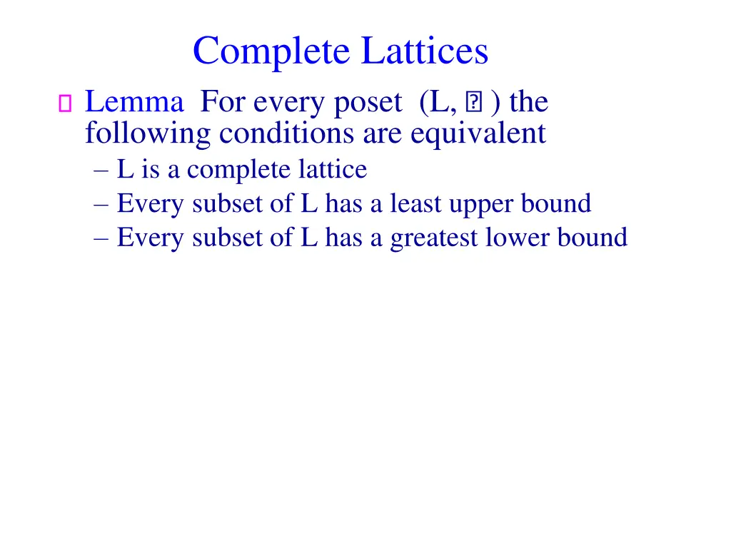 complete lattices lemma for every poset