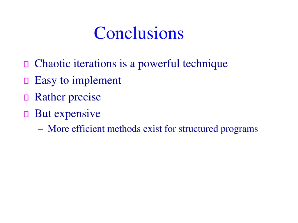 conclusions 1