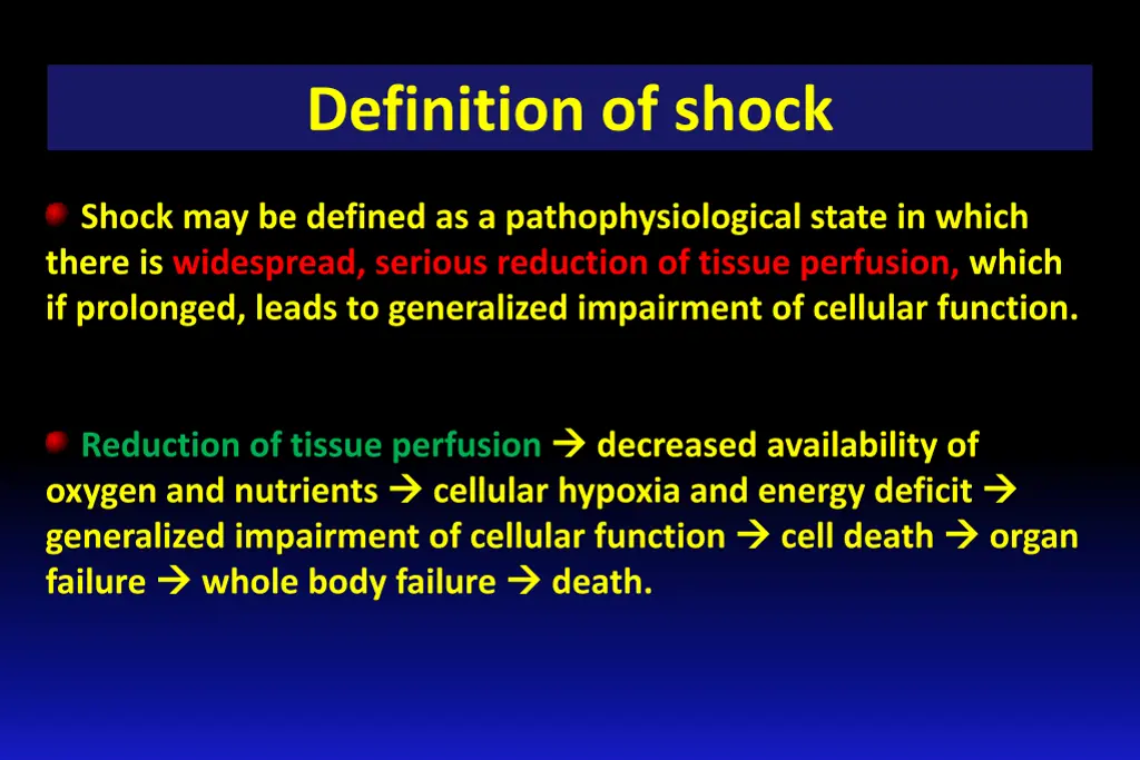 definition of shock