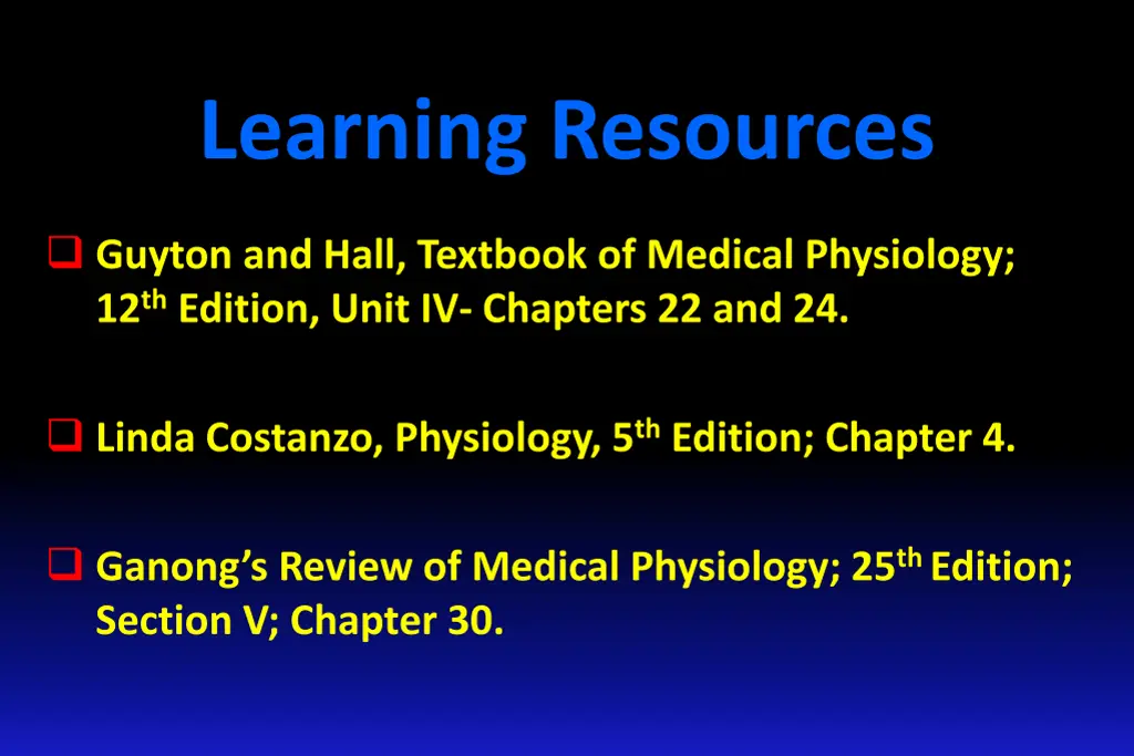 learning resources