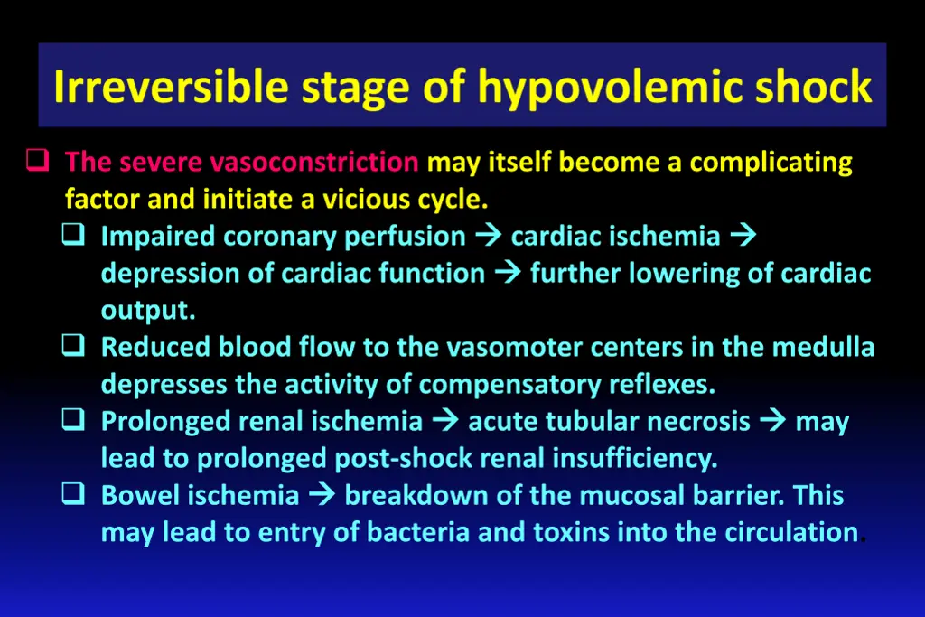 the severe vasoconstriction may itself become
