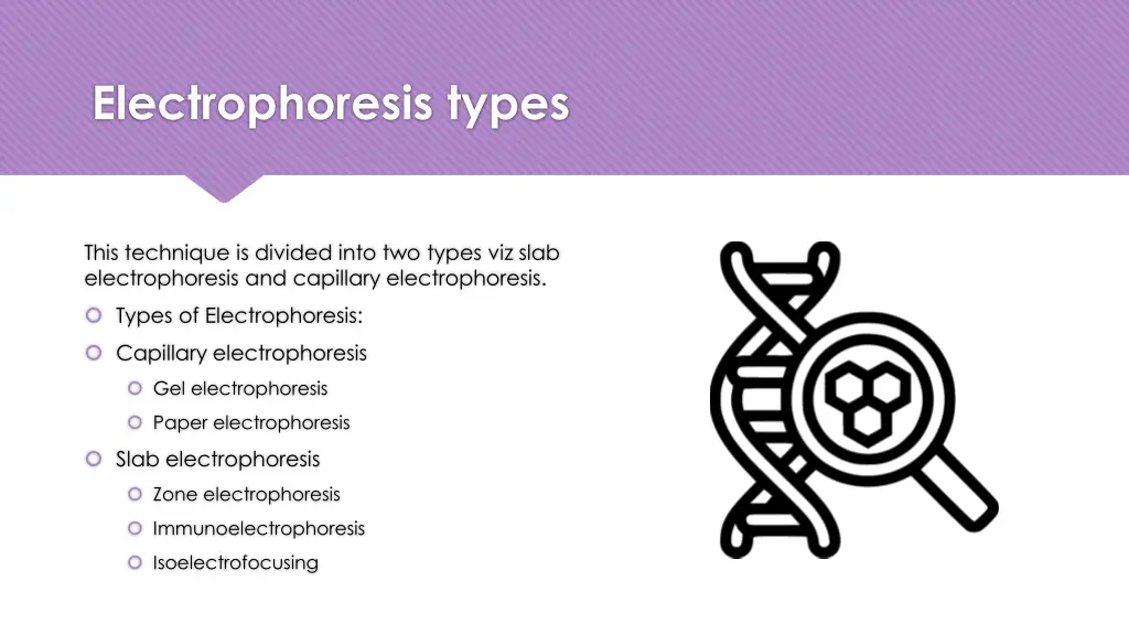 electrophoresis types