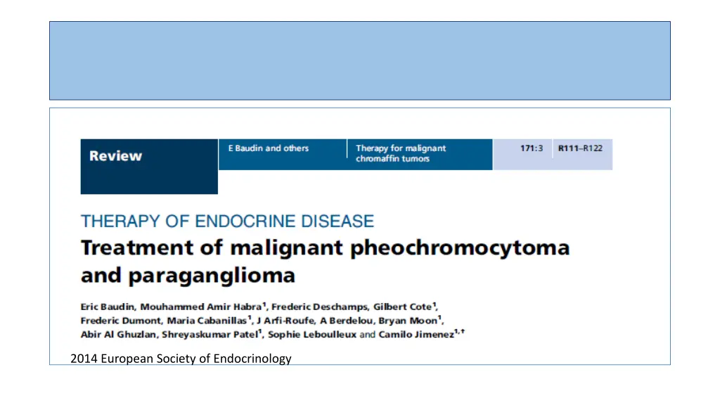 2014 european society of endocrinology