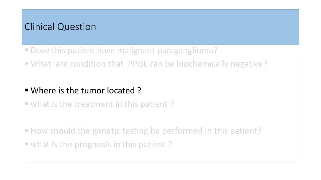 clinical question 2