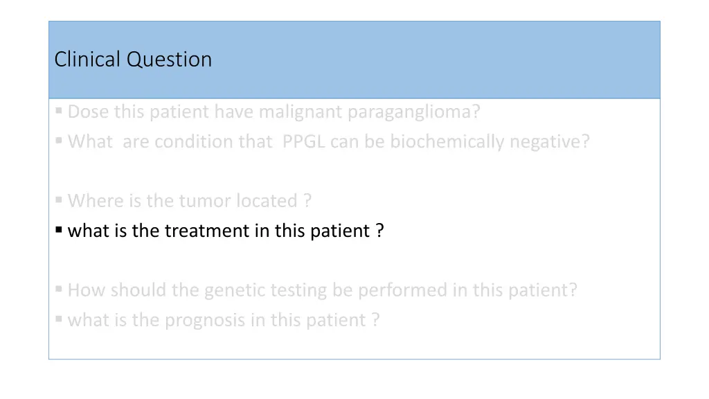 clinical question 3