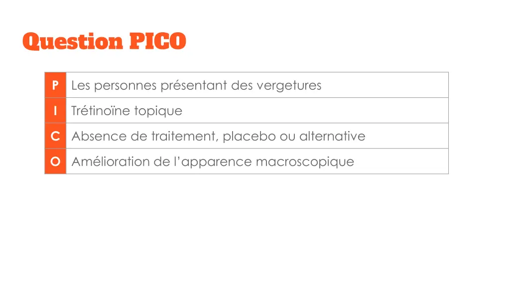 question pico