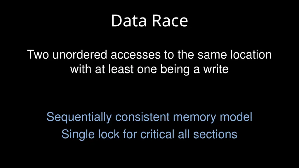 data race