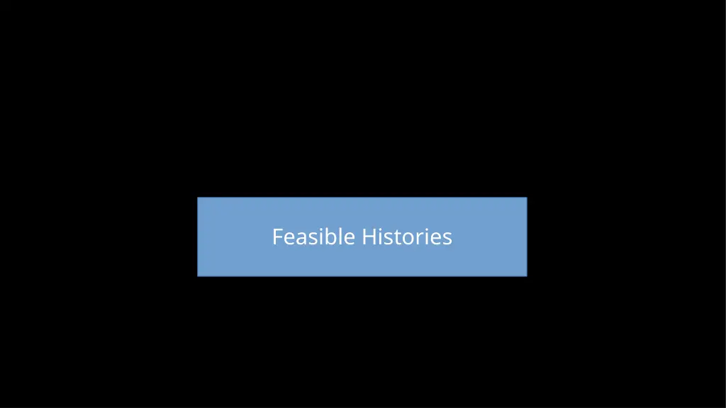 feasible histories