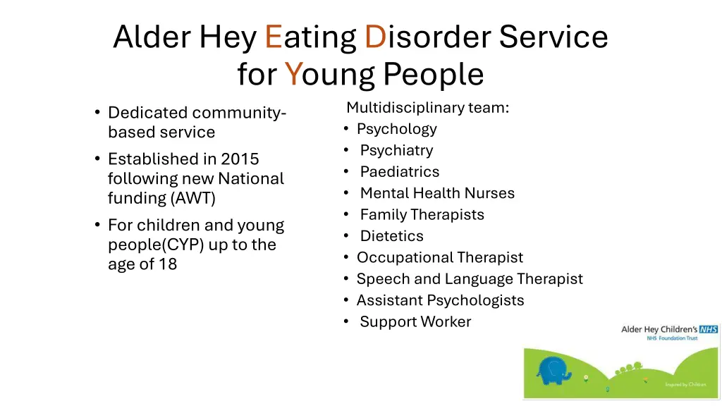 alder hey eating disorder service for young