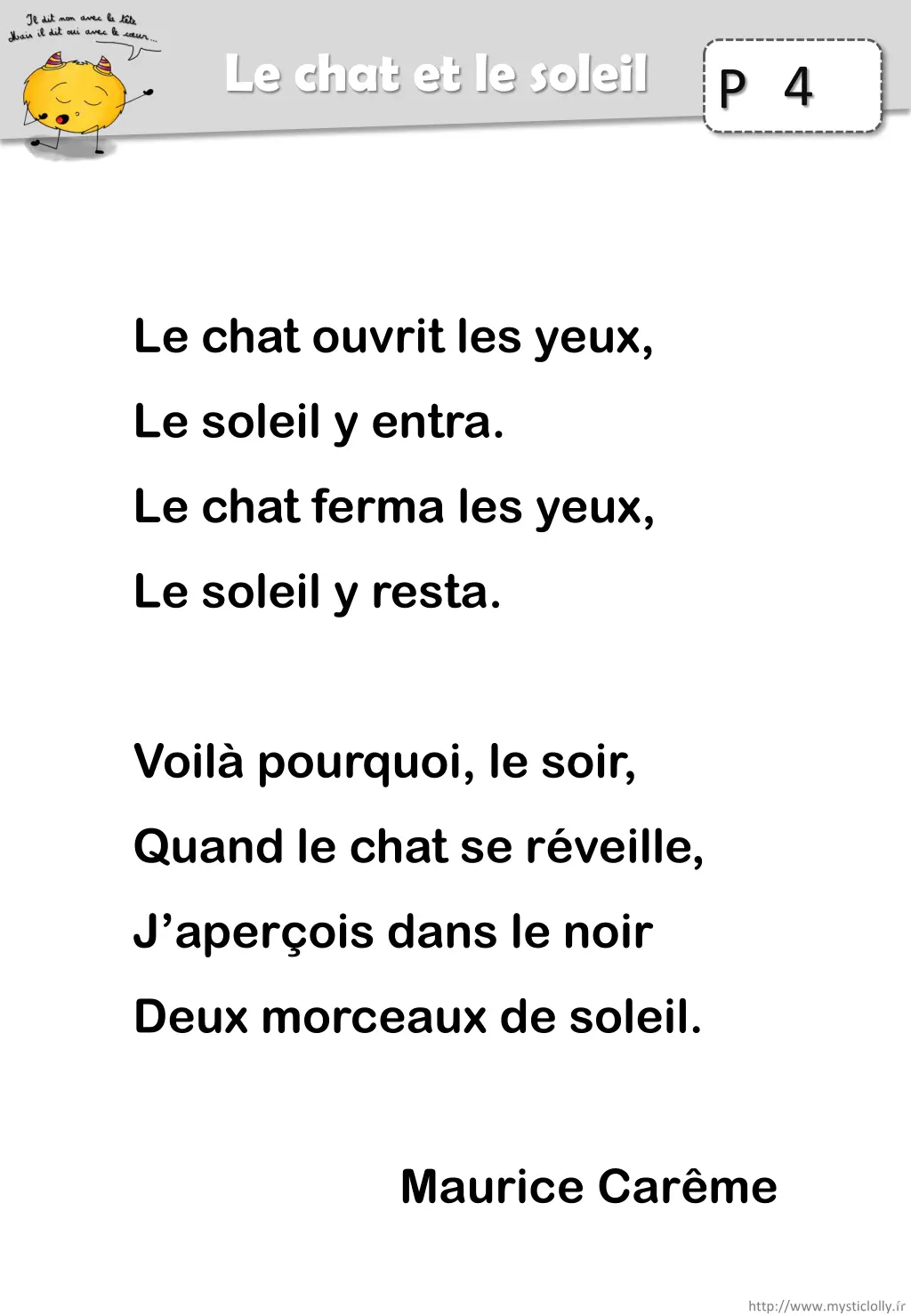 le chat et le soleil