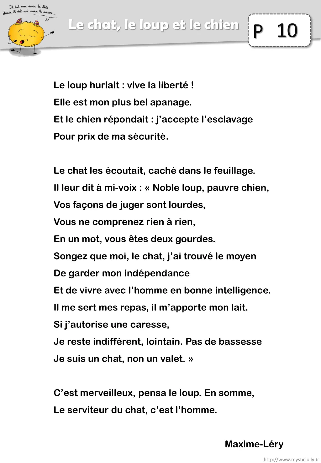 le chat le loup et le chien