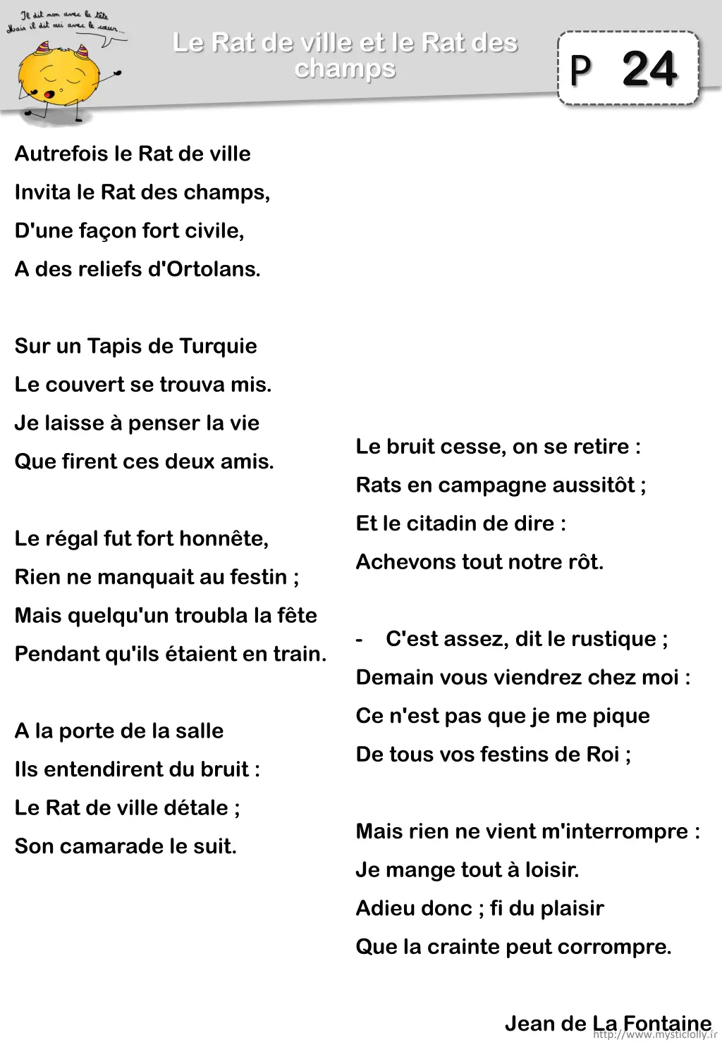 le rat de ville et le rat des champs