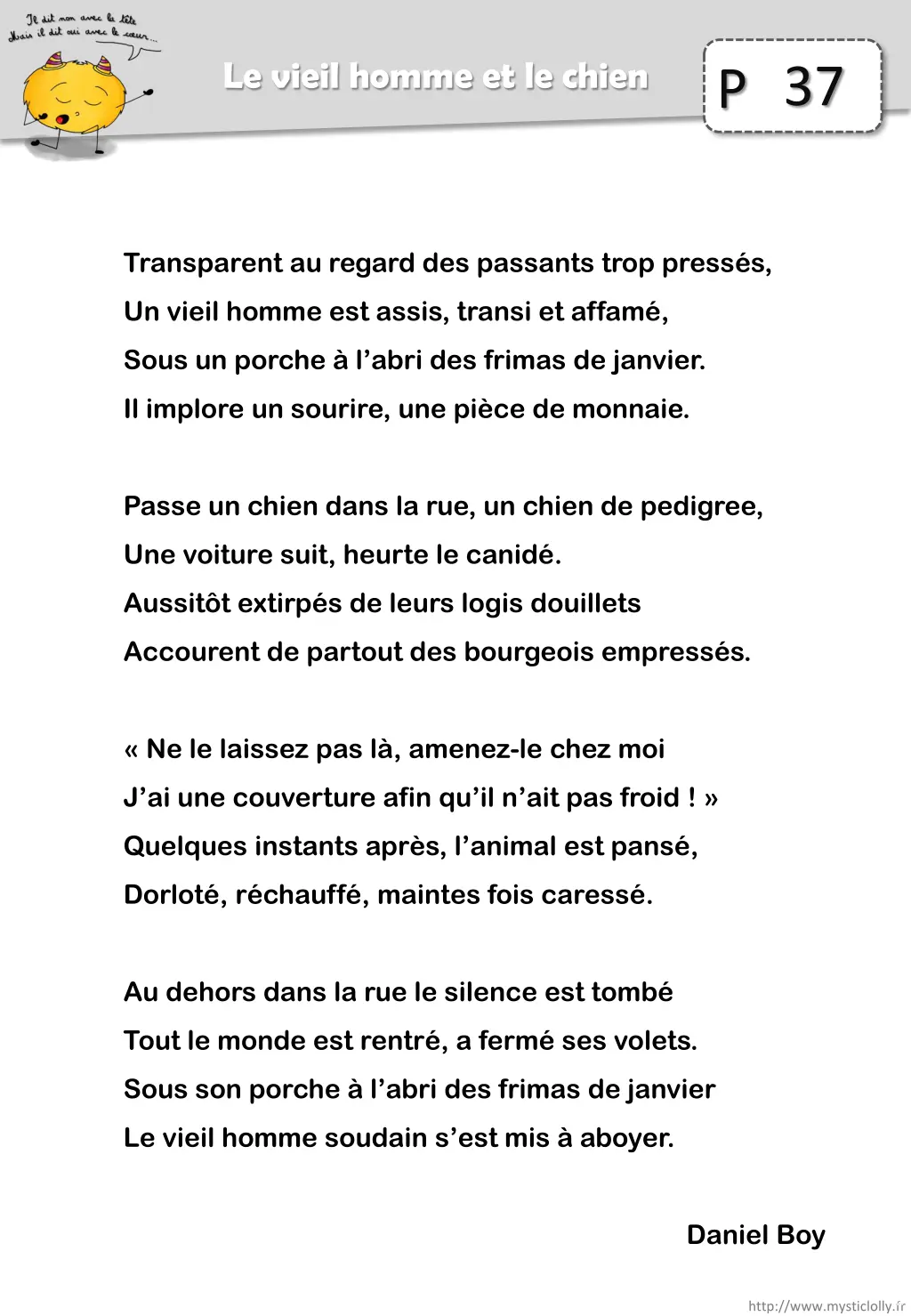 le vieil homme et le chien
