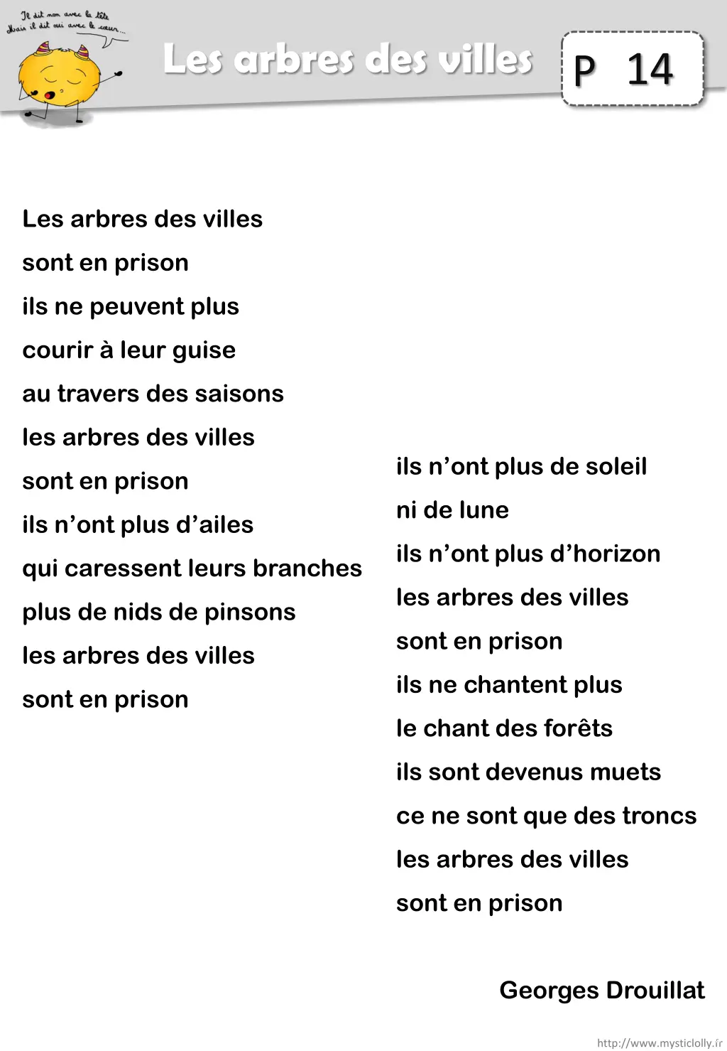 les arbres des villes