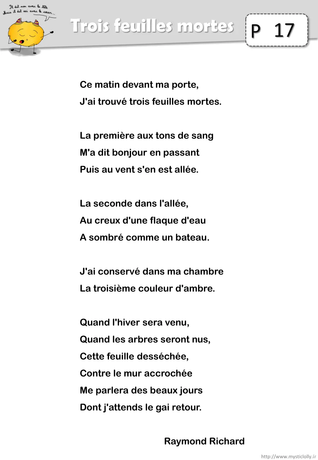 trois feuilles mortes